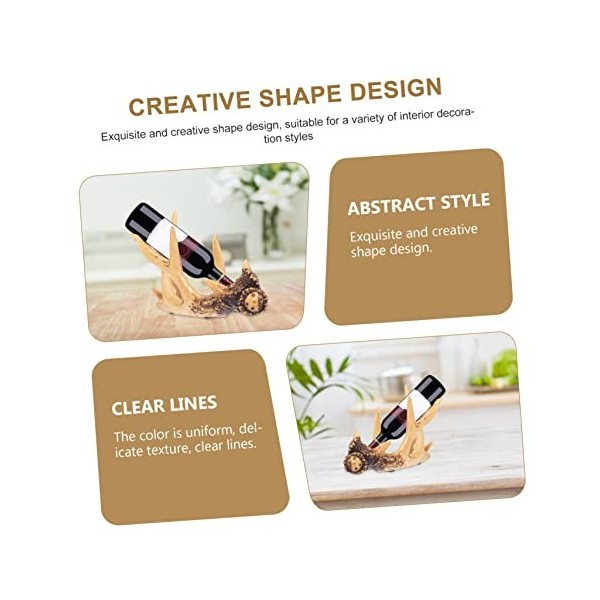 FURLOU 1pc casier à vin décor de table à dîner dessus de table casier à vin comptoir décor décoration de la maison porte-bout