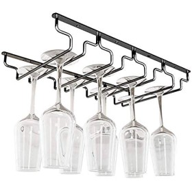 Casier à vin de Bar casiers à vin au Plafond casier à Bouteilles de vin Mural ， casier à Verres à vin Suspendu gobelets en Ve