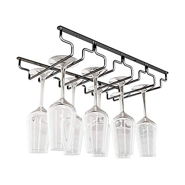 Casier à vin de Bar casiers à vin au Plafond casier à Bouteilles de vin Mural ， casier à Verres à vin Suspendu gobelets en Ve