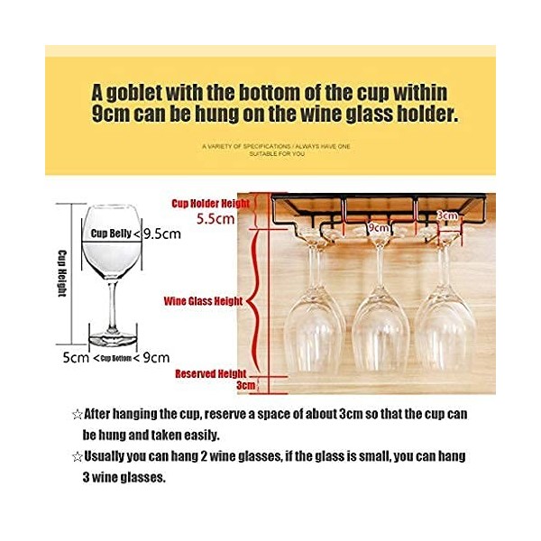 Casier à vin de Bar casiers à vin au Plafond casier à Bouteilles de vin Mural ， casier à Verres à vin Suspendu gobelets en Ve