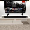 Henor Rehausse TV en Bois FSC® Double 180 x 35 x 15 cm Blanc Mat. Supporte +100 kg.