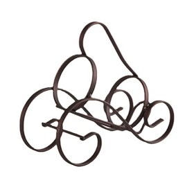 Casier à vin Casier à vin en Fil de Fer, Petit casier à vin en Forme de S en Forme de Feuille de Fer – Support à vin créatif 