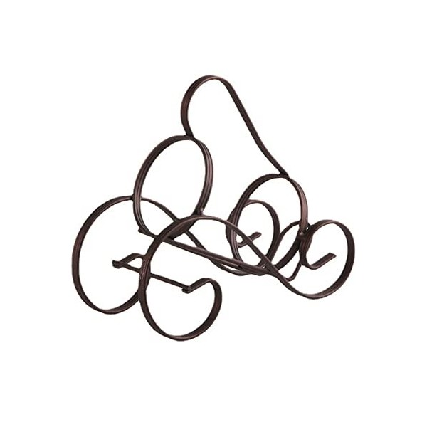 Casier à vin Casier à vin en Fil de Fer, Petit casier à vin en Forme de S en Forme de Feuille de Fer – Support à vin créatif 