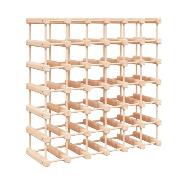 Camerina Casier à vin pour 42 Bouteilles 68,5x23x68,5 cm pin Massif,Armoire Metal,Meuble Garage,Armoire Rangement