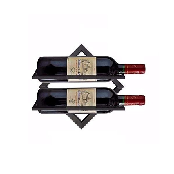 Qunine Casier à vin Mural, présentoir à vin de décoration Murale créative européenne, casier à Bouteilles de vin en Fer pour 