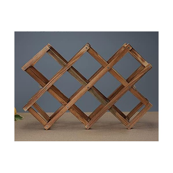 WaLdor Casier à vin Casier à vin Pliant Support de Bouteille de vin en Bois casier de Stockage de vin présentoir ménage Casie