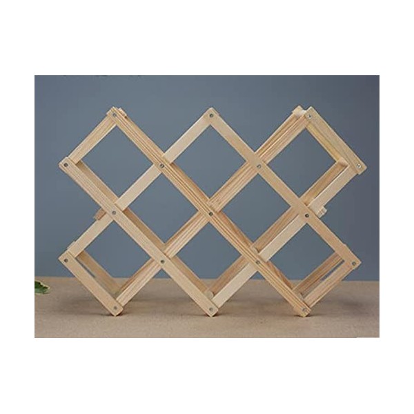 WaLdor Casier à vin Casier à vin Pliant Support de Bouteille de vin en Bois casier de Stockage de vin présentoir ménage Casie