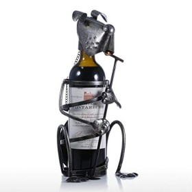 Ornements casier à vin en métal avec Microphone, Porte-Bouteille de vin pour Chien, Figurine danimal, Ornement Moderne, Cade