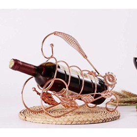 SCIAZA Casier à vin Fait Main en Fer Portable/casier à Verre à vin/Ornements/décorations/Stockage de Cadeaux Couleur : C Ef