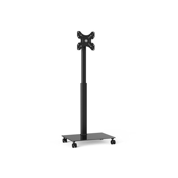 FITUEYES Support TV roulettes Support Tele Mobile pour Téléviseurs Plasma/LCD/LED de 19 à 43 avec Étagère,Réglable en Hauteur