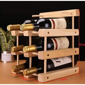 StejaR Casier À Vin Accueil Support Rouge Support De Verre À Vin Restaurant Bar S, Décoration en Bois Massif Armoire À Vin Ma