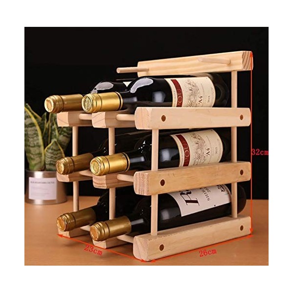 StejaR Casier À Vin Accueil Support Rouge Support De Verre À Vin Restaurant Bar S, Décoration en Bois Massif Armoire À Vin Ma