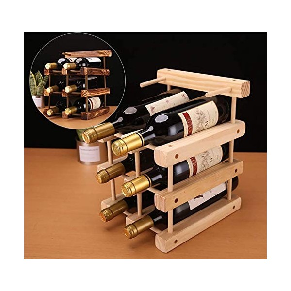StejaR Casier À Vin Accueil Support Rouge Support De Verre À Vin Restaurant Bar S, Décoration en Bois Massif Armoire À Vin Ma