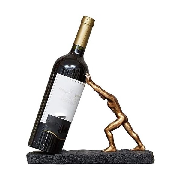 Wnota Porte Bouteilles Casier À Vin en Résine Casiers À Vin Créatifs Décorations De Cave À Vin De Comptoir Porte-Bouteille De