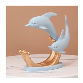 Casier à vin de rangement autoportant Casier à vin européen créatif dauphin casier à vin décoration moderne minimaliste penda