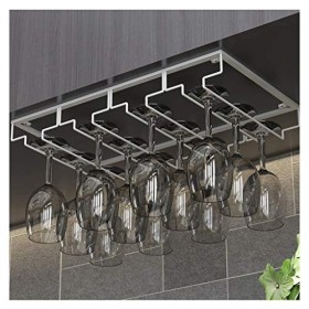 FeeCoz Casiers À Vin, Étagère À Gobelets À LEnvers Support À Verre À Vin Ornement Fer/40 * 22,5 Cm