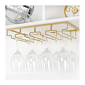 FeeCoz Casiers À Vin, Gobelet Fer Suspendu Support De Rangement Maison Armoire À Vin Décoratif Casier À Verre À Vin/40 * 22.5