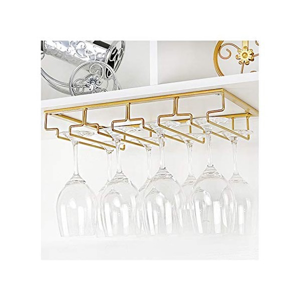 FeeCoz Casiers À Vin, Gobelet Fer Suspendu Support De Rangement Maison Armoire À Vin Décoratif Casier À Verre À Vin/40 * 22.5