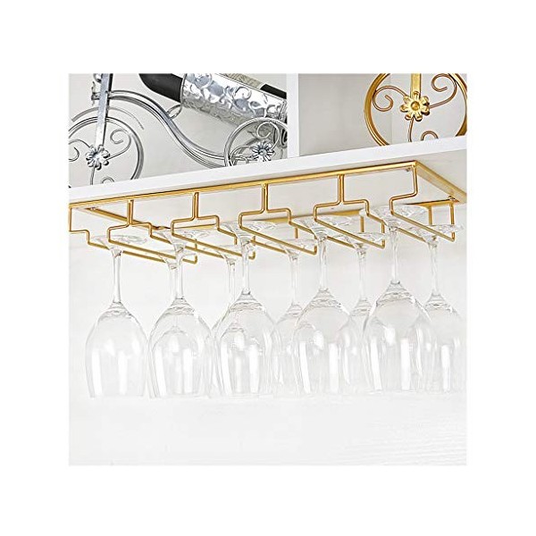 FeeCoz Casiers À Vin, Gobelet Fer Suspendu Support De Rangement Maison Armoire À Vin Décoratif Casier À Verre À Vin/40 * 22.5