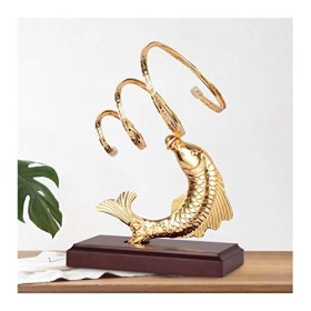 Casier à vin Porte-Bouteilles sur Pied Koi Casier à vin Mode Simulation Fer Art Porte-vin Décorations dintérieur de Maison C