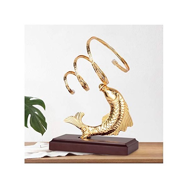 Casier à vin Porte-Bouteilles sur Pied Koi Casier à vin Mode Simulation Fer Art Porte-vin Décorations dintérieur de Maison C