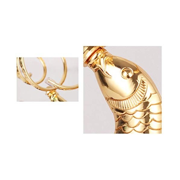 Casier à vin Porte-Bouteilles sur Pied Koi Casier à vin Mode Simulation Fer Art Porte-vin Décorations dintérieur de Maison C