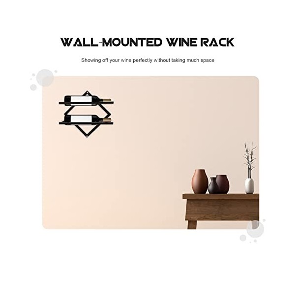 Abaodam 3 Pièces Casier à Vin Mural Support De Stockage De Vin Étagères à Vin Murales Support à Vin Mural Étagère à Vin Décor