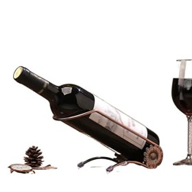 Casier à vin Autoportant Nordique Minimaliste en Fer Forgé Casier À Vin Maison Cave À Vin Décoration Bar Bar Comptoir Décorat