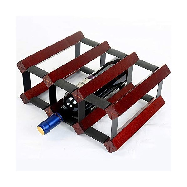 ZYMEN Casier à vin dinstallation Gratuite Domestique Casier à vin en Bois Massif Cave à vin Restaurant Casier à vin Casier à