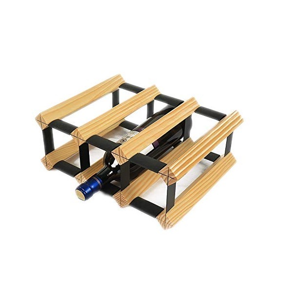 ZYMEN Casier à vin dinstallation Gratuite Domestique Casier à vin en Bois Massif Cave à vin Restaurant Casier à vin Casier à