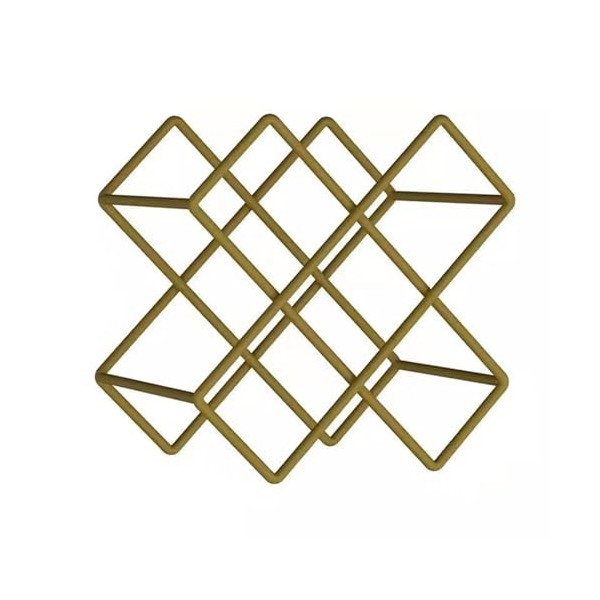 Casier à vin Pendentif Haut de Gamme casier à vin en Forme de Diamant créatif casier à vin en Treillis Maison Supports de Sto