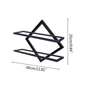 Casier à vin en Fer casier à vin Rouge Simple Salon Rangement Mural Ensemble de Verres à vin Rouge Support créatif Bar tentur