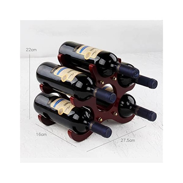 Casier à vin Casier à vin Porte-Bouteille de comptoir Parfait pour la décoration intérieure et la Cuisine Support de Rangemen