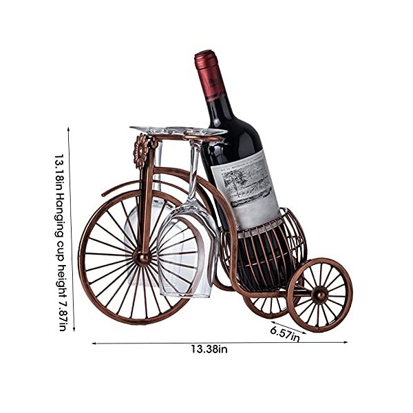 Casier à vin créatif en métal casier à vin Vintage Bouteille de vin et Support en Verre Barre décoration de la Maison présent