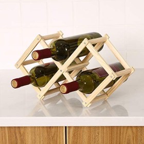 GaRcan Casier à vin Casier à vin en Bois Porte-Vin Créatif Pliant Casier à Vin en Bois Ornements Ornements Multi-Bouteilles C
