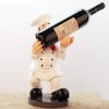 SAWEEZ Figurine Peinte à la Main Ornement décoration Ornement Figurine Statue résine Artisanat Chef casier à vin créatif casi