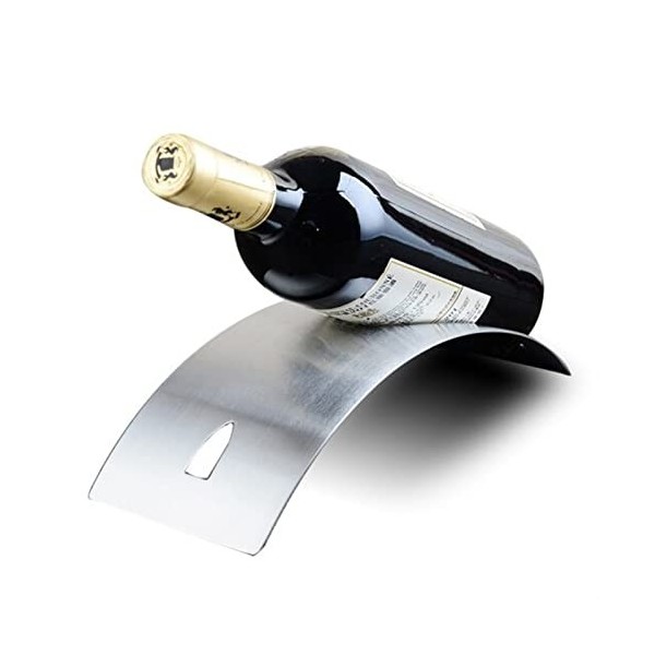 Casier à vin Casier à vin en acier inoxydable, support à vin créatif casier à vin en acier inoxydable décoration de bar simpl