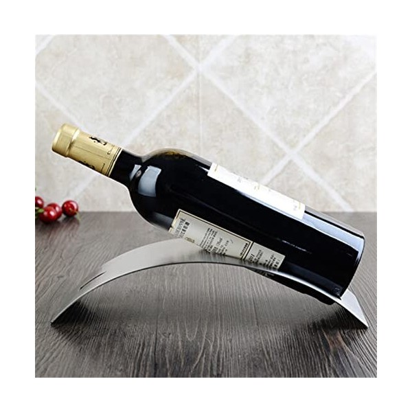 Casier à vin Casier à vin en acier inoxydable, support à vin créatif casier à vin en acier inoxydable décoration de bar simpl