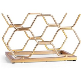 Casier à vin Armoire à vin à 5 bouteilles à 2 niveaux facile à assembler, gain de place for les amateurs de vin, armoire à vi