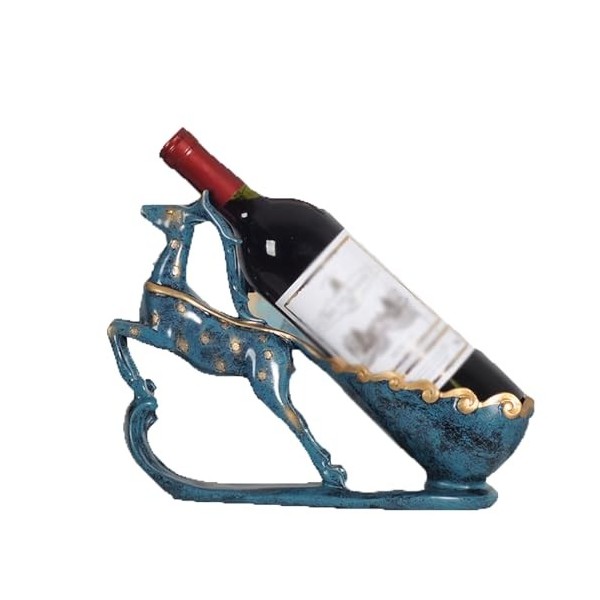 MObyat Casier à vin Casier à vin créatif en Forme de cerf, Porte-Bouteille, casier à vin Rouge, Ornements artisanaux Casier à