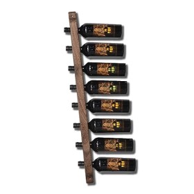 Casier à vin Porte-Bouteilles Simple et créatif, Porte-Bouteilles en Bois Rouge à Suspendre, Porte-Bouteilles Mural pour Bar 