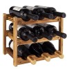 Casier à vin 6 Bouteilles 2 Niveaux Bois Stockage de vin Affichage Stockage casier à vin Cuisine vin Organisateur pour Maison