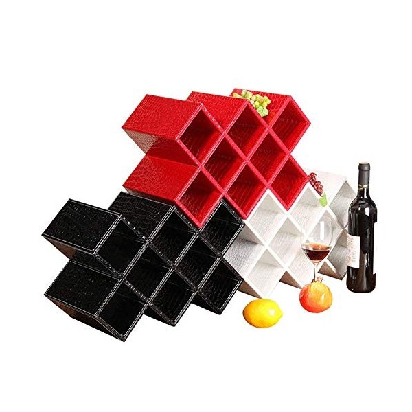 Casier à vin Accueil Support Rouge Support de Verre à Vin Restaurant Bar 5/8 Bouteilles Support Peut Combinaison Affichage Sh