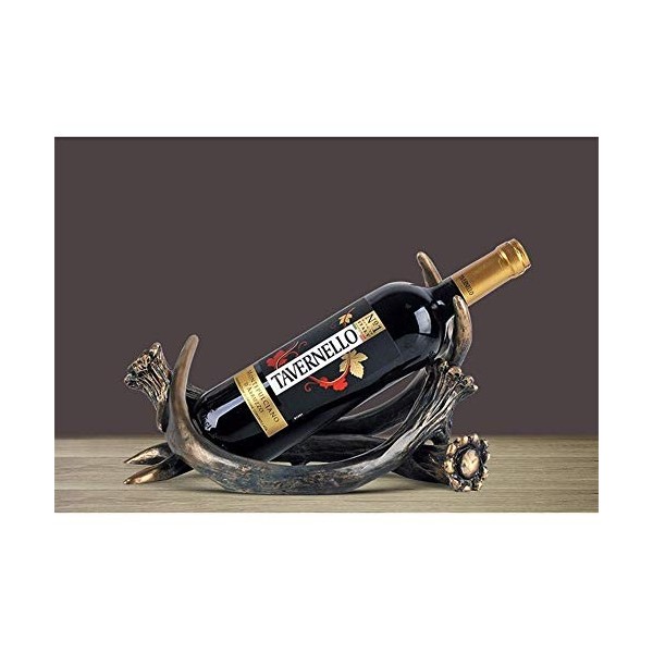 SCIAZA Sculpture en résine Blanche casier à vin créatif Fait à la Main Statue Abstraite Maison Salon Armoire à vin Bureau Mar