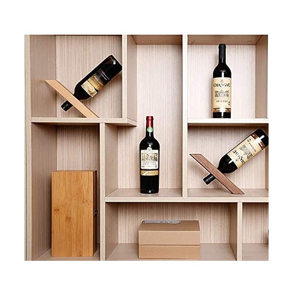 SCIAZA Casier à vin équilibré Japonais en Bois Massif, Armoire à vin en Noyer Noir, décoration de Salon, vin Domestique en hê
