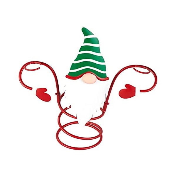 Casier à vin Porte-verre à vin de Noël sur pied Porte-bouteille de vin de vacances Décorations artisanales en métal Ornements