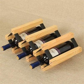 ELzEy Application de décoration Murale Casier à vin 5 Bouteilles - Étagère à vin multifonctionnelle au Sol en Bois Massif Éta