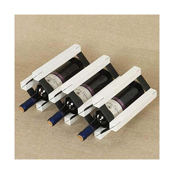 ELzEy Application de décoration Murale Casier à vin 5 Bouteilles - Étagère à vin multifonctionnelle au Sol en Bois Massif Éta