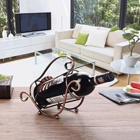 Casier à vin créatif en fer forgé salon européen armoires de cuisine décoration support de vin rouge rétro restaurant bar orn