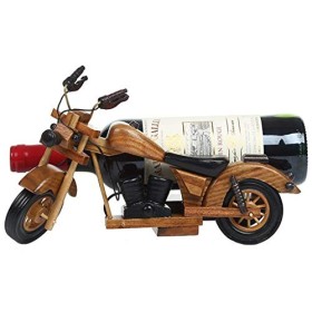 JacCos Casier à vin, Support Mural casier à vin de Moto Vintage pour Table | Porte-Bouteille de vin | Support à vin Rustique 